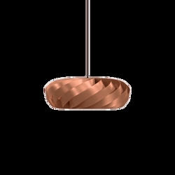 TR5 hanglamp, alu/koper, 40 x 18 cm