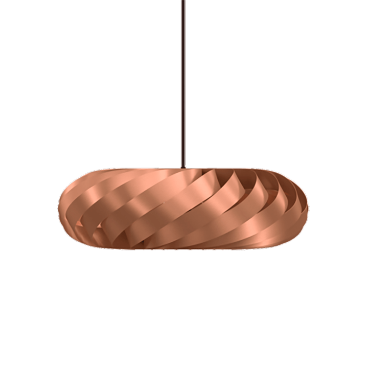 TR5 hanglamp, alu/koper, 60 x 20 cm