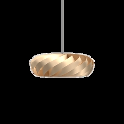 TR5 hanglamp, alu/goud, 40 x 18 cm