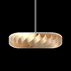 TR5 hanglamp, alu/goud, 80 x 22 cm