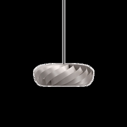 TR5 hanglamp, alu/zilver 40 x 18 cm