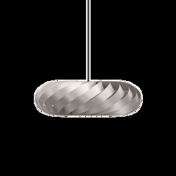 TR5 hanglamp, alu/zilver, 60 x 20 cm