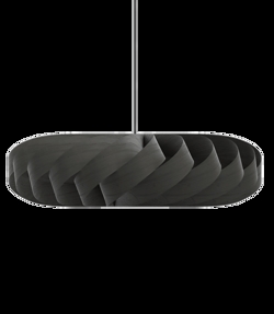 TR5 hanglamp, berk/zwart, 100 x 30 cm