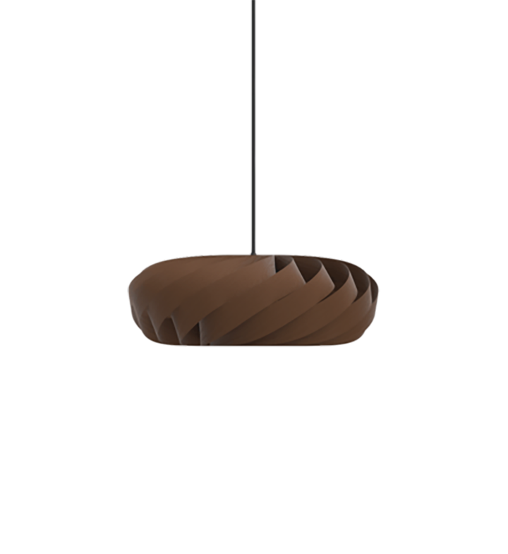 TR5 hanglamp, berk/bruin, 40 x 18 cm