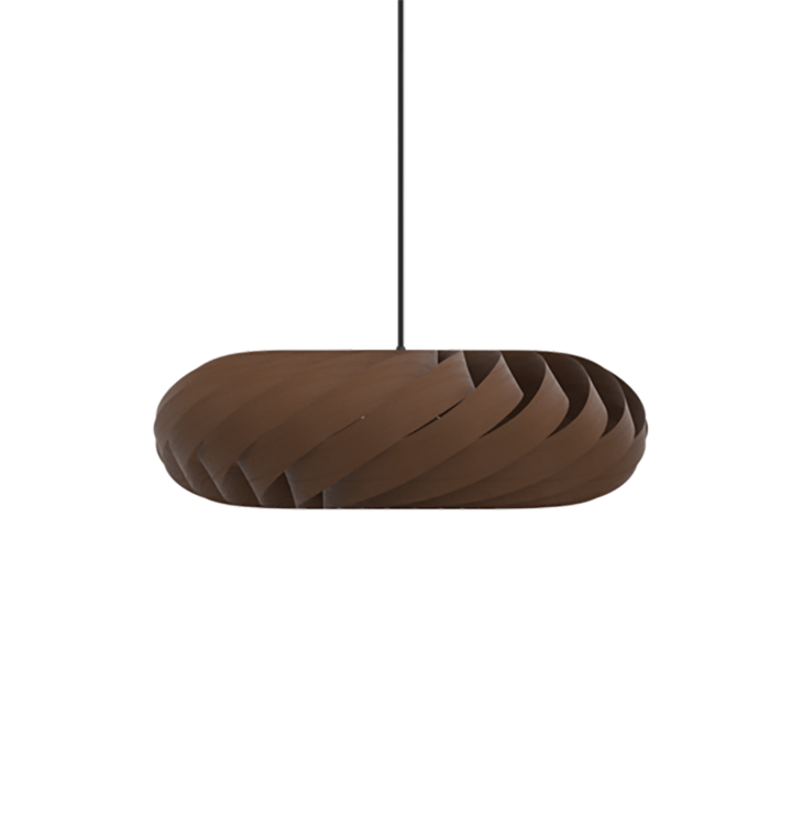 TR5 hanglamp, berk/bruin, 60 x 20 cm