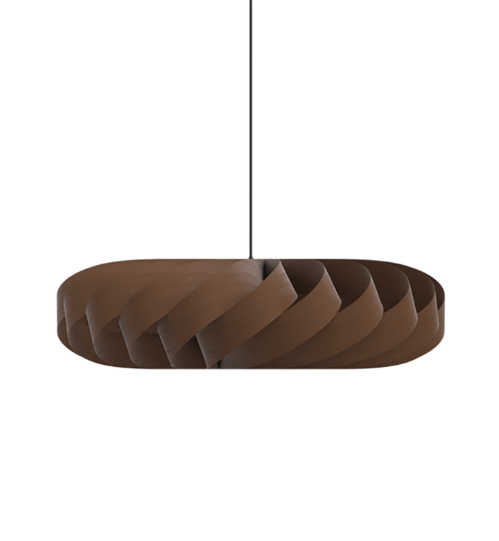 TR5 hanglamp, berk/bruin, 80 x 22 cm