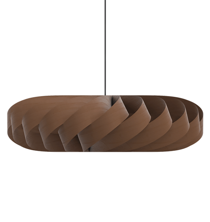 TR5 hanglamp, berk/bruin, 100 x 30 cm