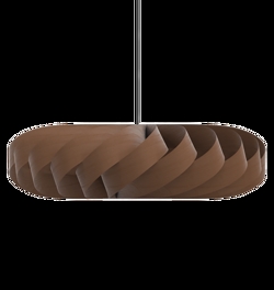 TR5 hanglamp, berk/bruin, 100 x 30 cm