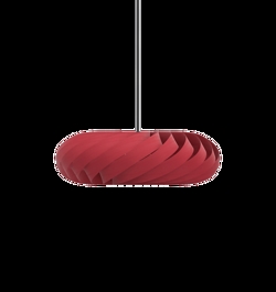 TR5 hanglamp, berk/rood, 60 x 20 cm