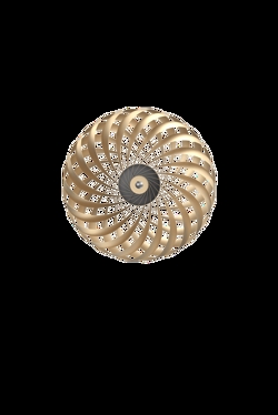 TR5 wandlamp, geborsteld alu/goud, 60 x 20 cm