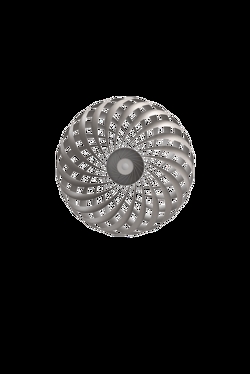 TR5 wandlamp, geborsteld alu/zilver, 60 x 20 cm