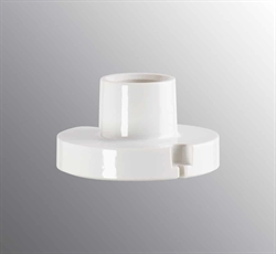 Onderdeel: Ifö E27-fitting wit voor draadaansluiting, voet T123,5 voor Opus+Ohm 140
