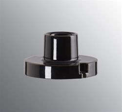 Onderdeel: Ifö E27-fitting zwart t/kabelaansl., voet T123,5 t/Opus+Ohm 140