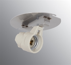 Onderdeel: Ifö schuine E27-fitting voor draadaansluiting, base T123,5