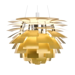 PH Artichoke Ø84 hanglamp, messing