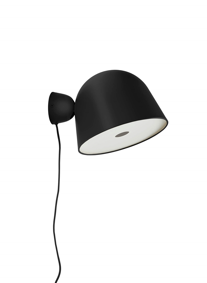 Kuppi wandlamp, zwart