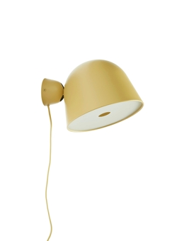 Kuppi wandlamp, mosterdgeel