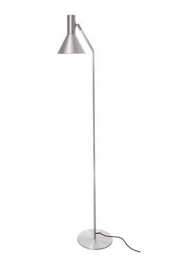 LYSS vloerlamp, geborsteld aluminium