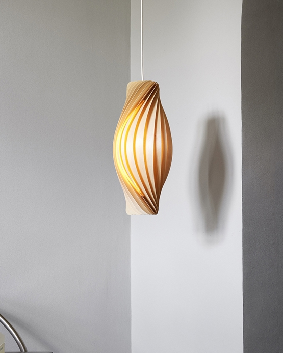 NO111 hanglamp, berk/natuur, 20 x 72 cm