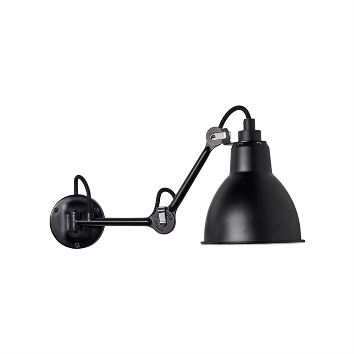 Lampe Gras No 204 wandlamp, zwart