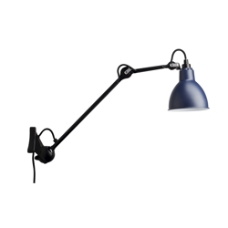 Lampe Gras No 222 wandlamp, zwart/blauw