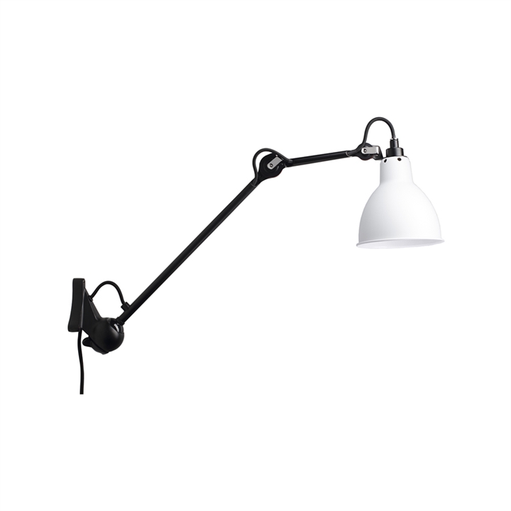 Lampe Gras No 222 wandlamp, zwart/wit
