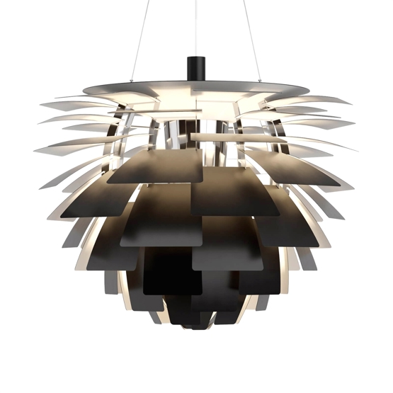 PH Artichoke Ø84 hanglamp, zwart