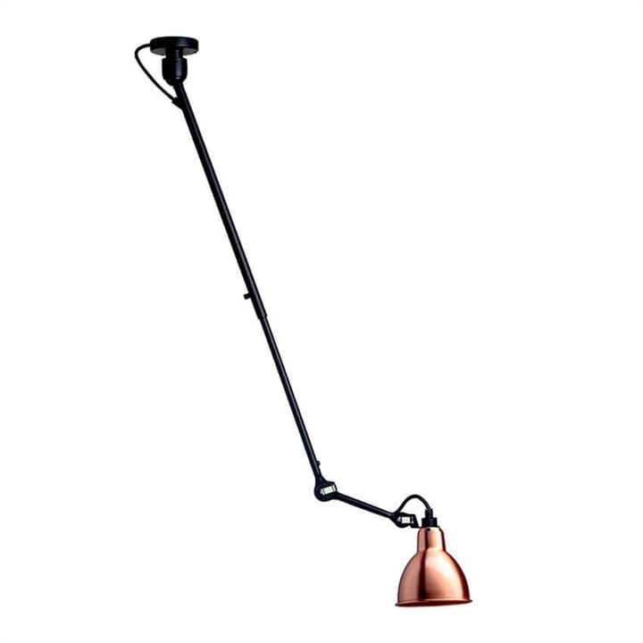 Lampe Gras No 302 plafondlamp, zwart/koper