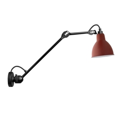 Lampe Gras No 304 L40 wandlamp, zwart/rood