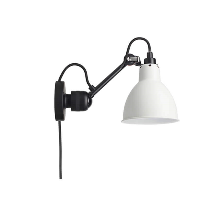 Lampe Gras No 304CA wandlamp, zwart/wit