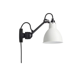 Lampe Gras No 304CA wandlamp, zwart/wit