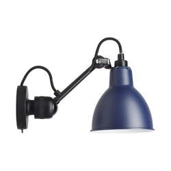 Lampe Gras No 304SW wandlamp, zwart/blauw