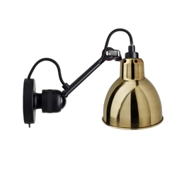 Lampe Gras No 304SW wandlamp, zwart/messing