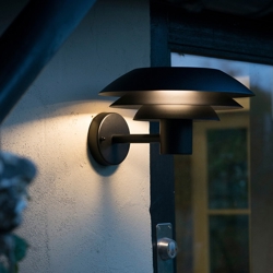 DL31 buiten wandlamp, zwart