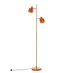 Ocean vloerlamp, oranje/messing