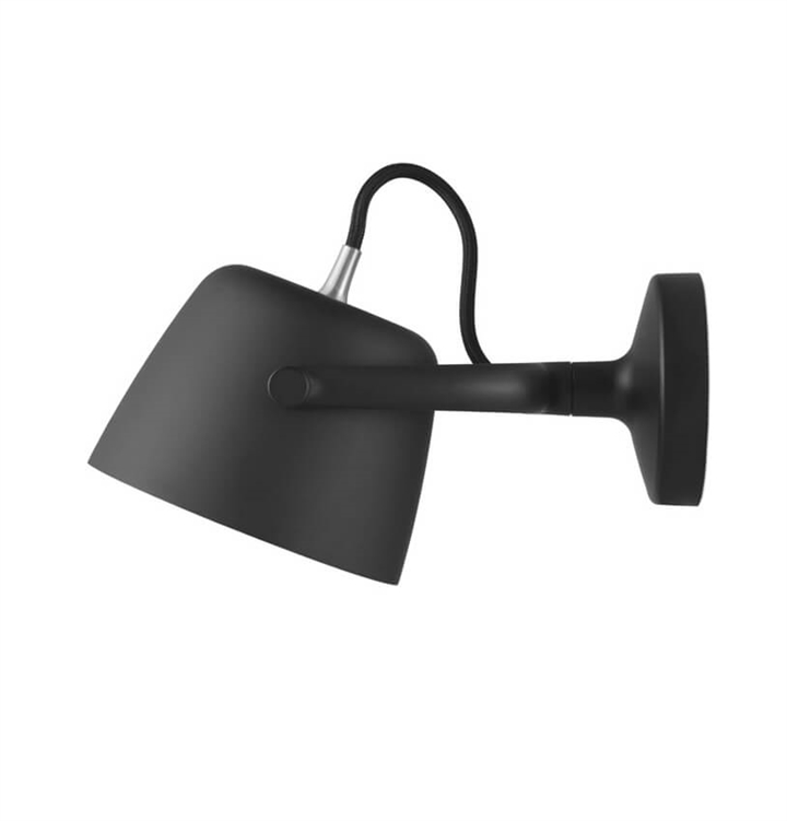 Tub wandlamp, zwart