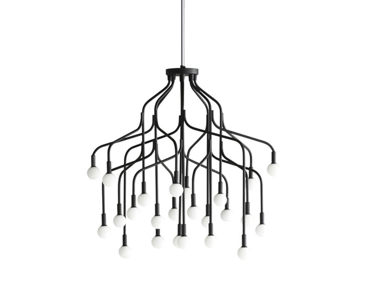 Vekst large kroonluchter, zwart