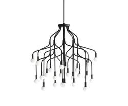 Vekst large kroonluchter, zwart