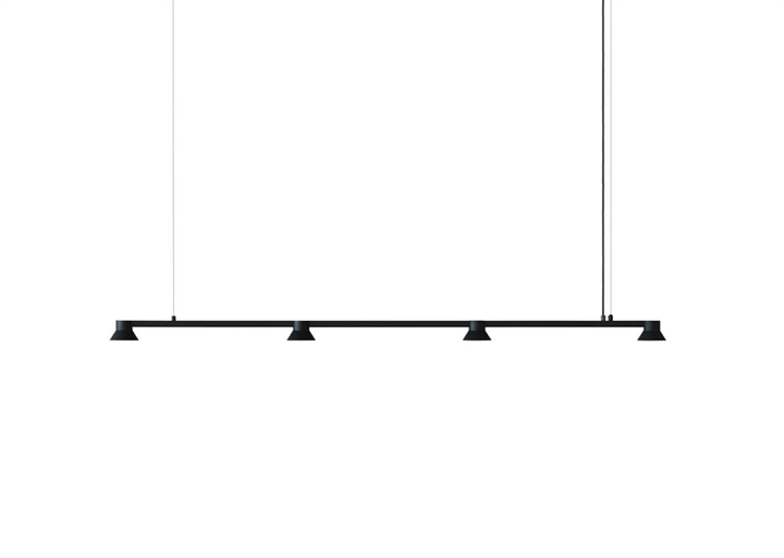 Hat Linear large hanglamp, zwart