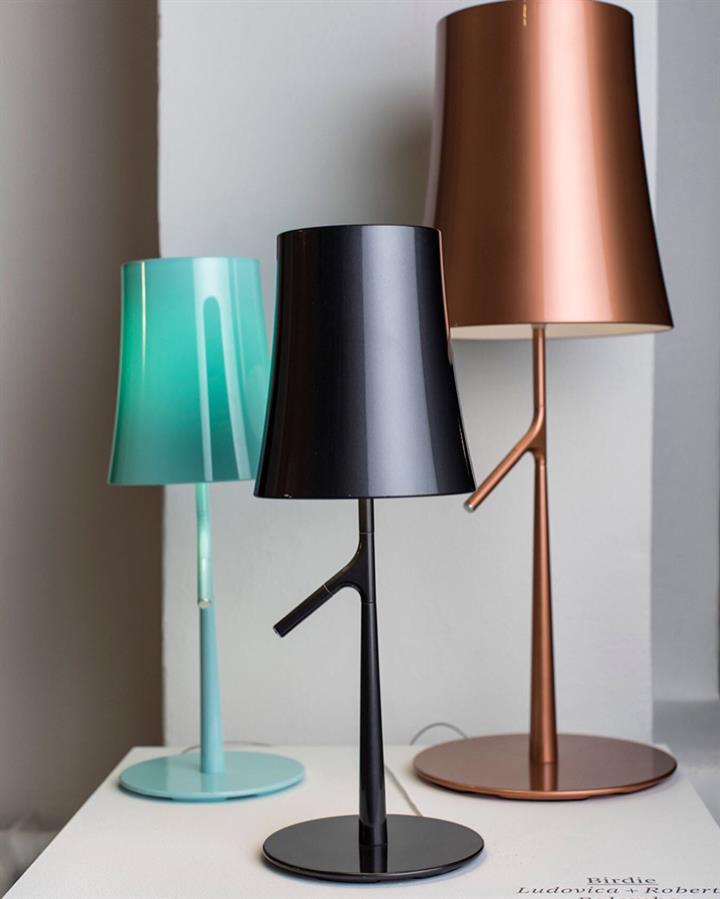 Birdie Tavolo Small LED, grafiet