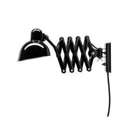 Kaiser idell 6718-W wandlamp, glanzend zwart