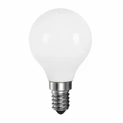 Kroonlamp LED 6W opaal, E14, 2700K