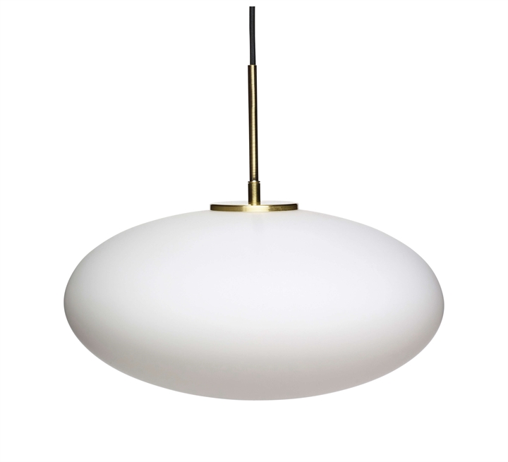 Muse hanglamp ellips, wit