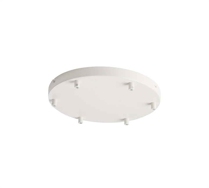 Woud baldakijn voor 6 hanglampen, wit