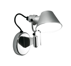 Tolomeo Micro Faretto, alu zonder schakelaar