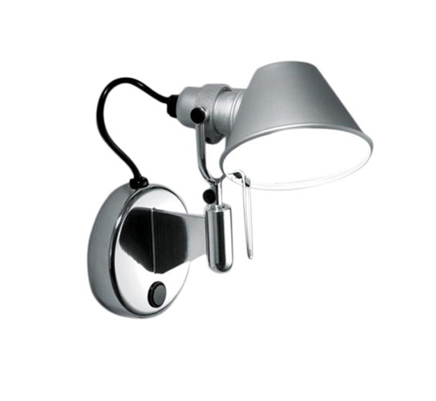 Tolomeo Micro Faretto, alu met schakelaar