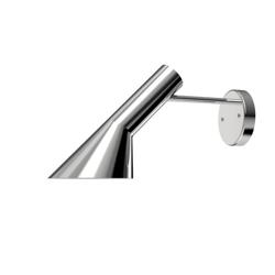 AJ wandlamp z/ schakelaar, gepolijst staal