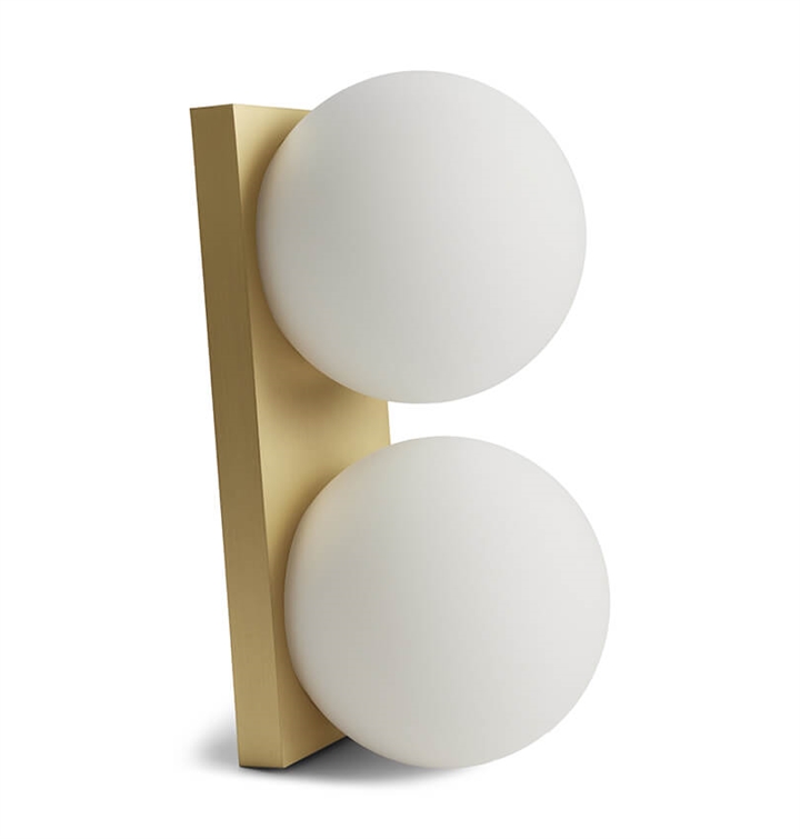 Palla C2135 wandlamp/plafondlamp, messing