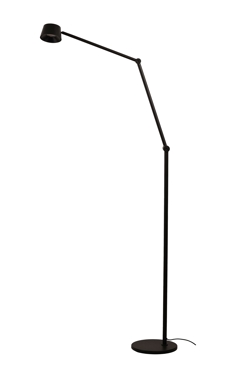 Direction F2 vloerlamp, zwart