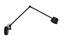 Direction wandlamp, zwart